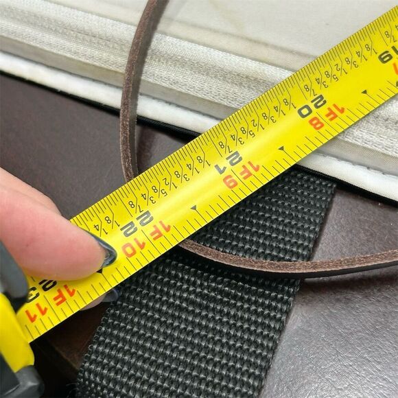 Boho Spanish Rossymina Small Brown Leather Round Crossbody Bag Adjustable Strap - Picture 12 of 13